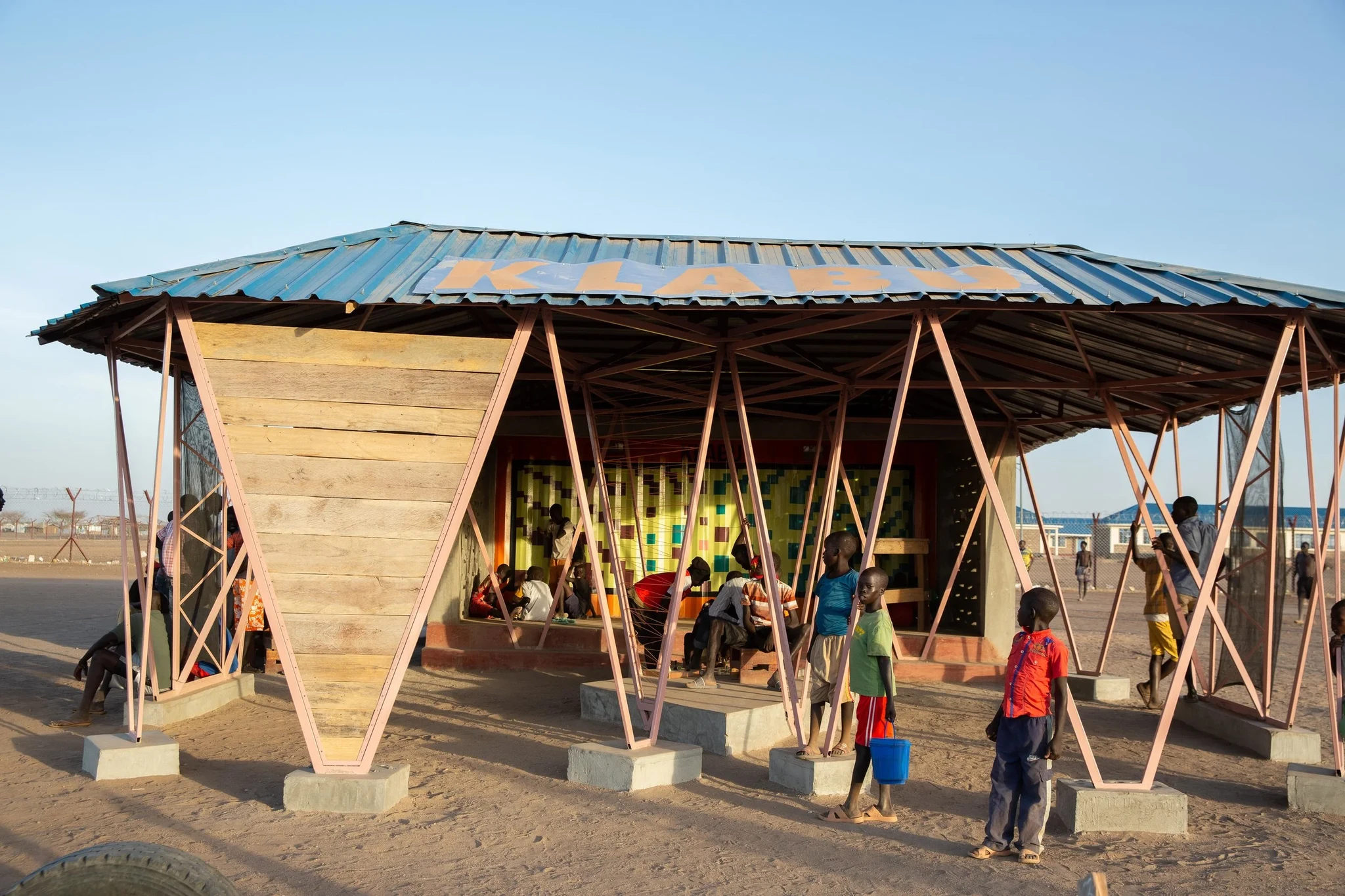 Community space where the youth of Kallobeyei can meet each other
